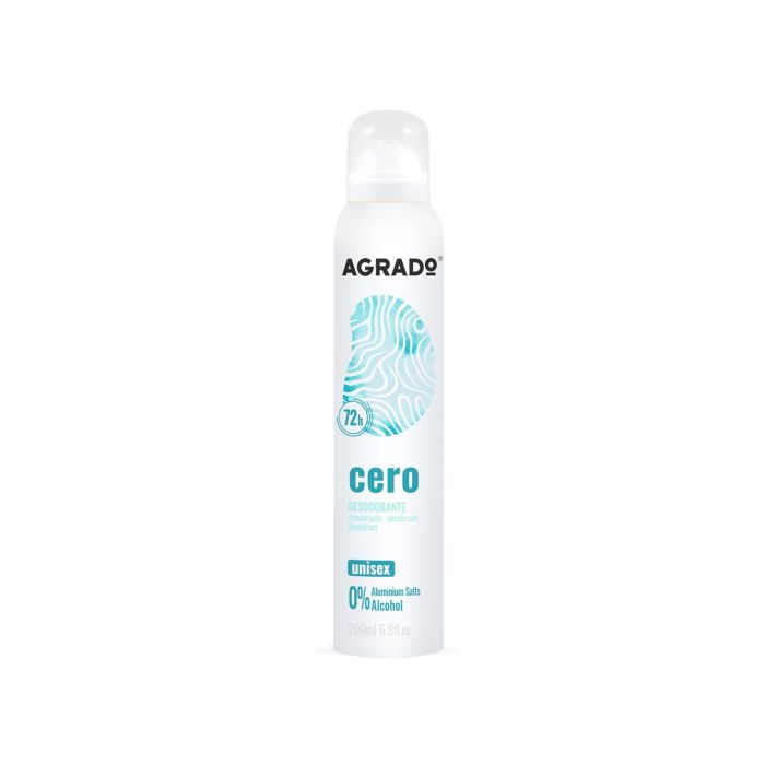 Desodorante Antitranspirante Spray Zero 200ml - Agrado - 1