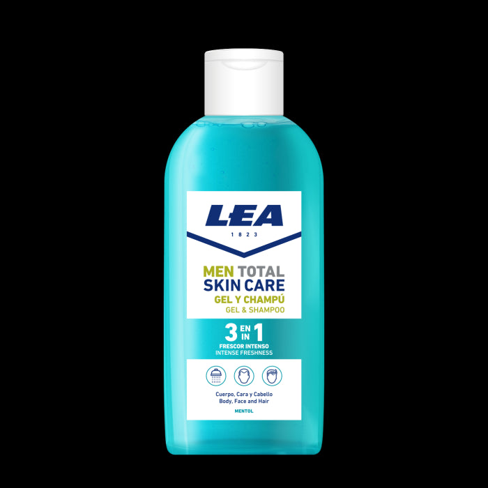 Gel de Cuidado Total da Pele Masculina e Champô Frescura Intensa - Lea - 1