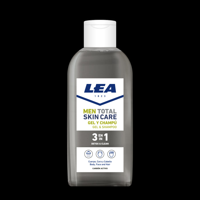 Gel-champô 3 em 1 Detox para Cuidado Total da Pele Masculina - Cn - Lea - 1