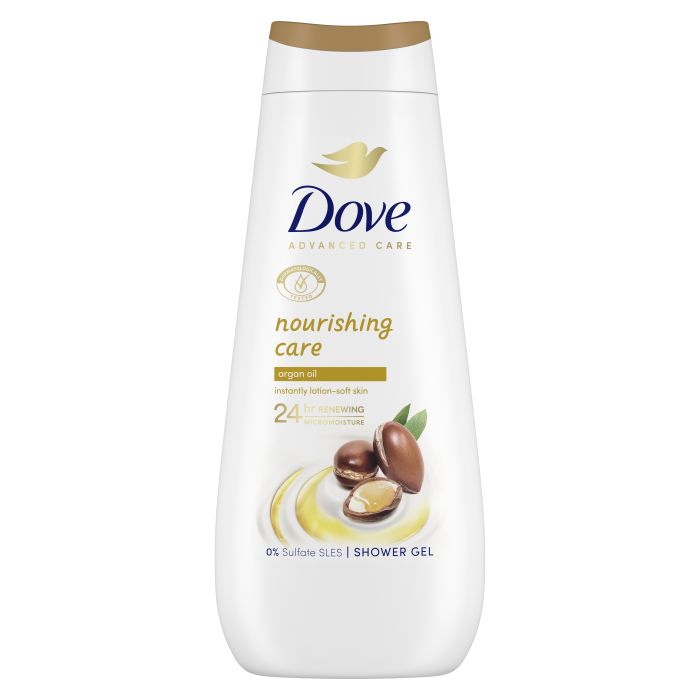 Gel de Banho de Cuidado Avançado com Óleo de Argan 400 ml - Dove - 1