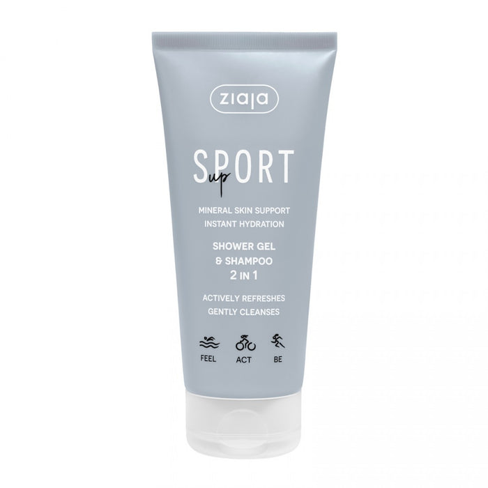 Gel de Duche e Champô Desportivo 2 em 1 200 ml - Ziaja - 1