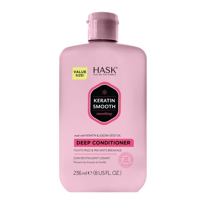 Condicionador Suavizante + Antifrizz Keratin Protein Smoothing Deep Conditioner - Hask : 236ml - 1