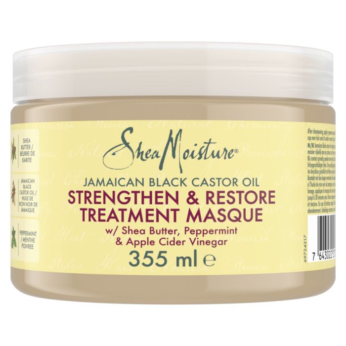 Máscara de Tratamento Fortalecedor e Restaurador com Óleo de Mamona Jamaicano 340 gr - Shea Moisture - 1