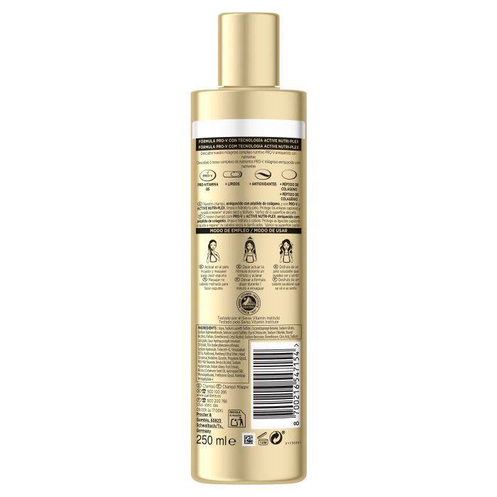 Champô Miracle Active Nutri-plex Pro-V Repara e Protege 250ml - Pantene - 5