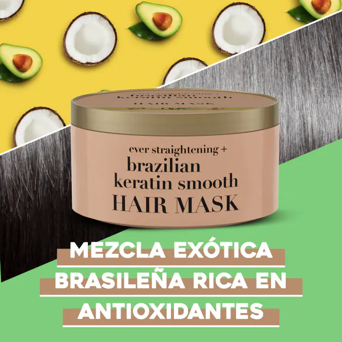 Máscara Capilar Brazilian Keratin Smooth 300ml - Ogx - 3