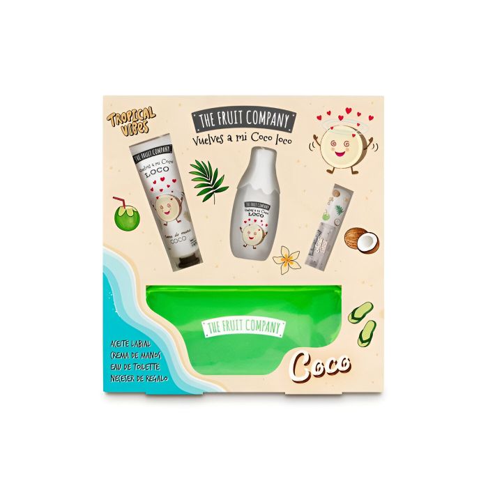 Conjunto Verão Coco Eau de Toilette + Creme de Mãos + Óleo Labial + Nécessaire 100 ml - The Fruit Company - 1