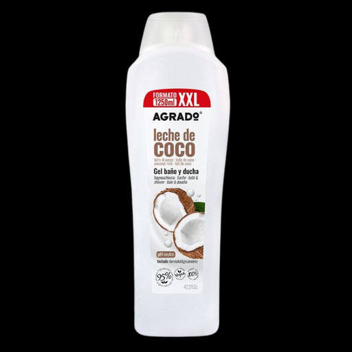 Gel de Banho e Duche Xxl Leite de Coco 1250 ml - Agrado - 1