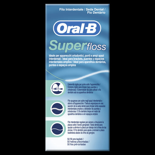 Fio dental ortodôntico Super Floss - Oral-b - 1