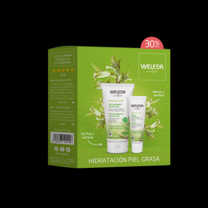 Conjunto Gel de Limpeza + Fluido Matificante 150 ml - Weleda - 1