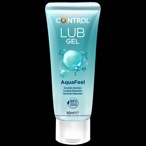 Gel Lubrificante Aquafeel com Ácido Hialurônico 80ml - Control - 1