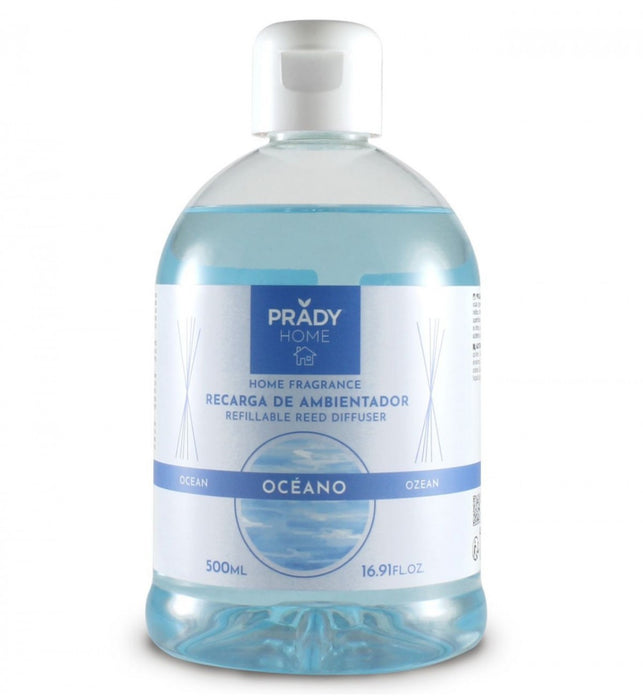 Recarga Mikado - Prady - 500 ml | Ambientador em formato econômico para difusores com hastes - Prady : Océano - 1