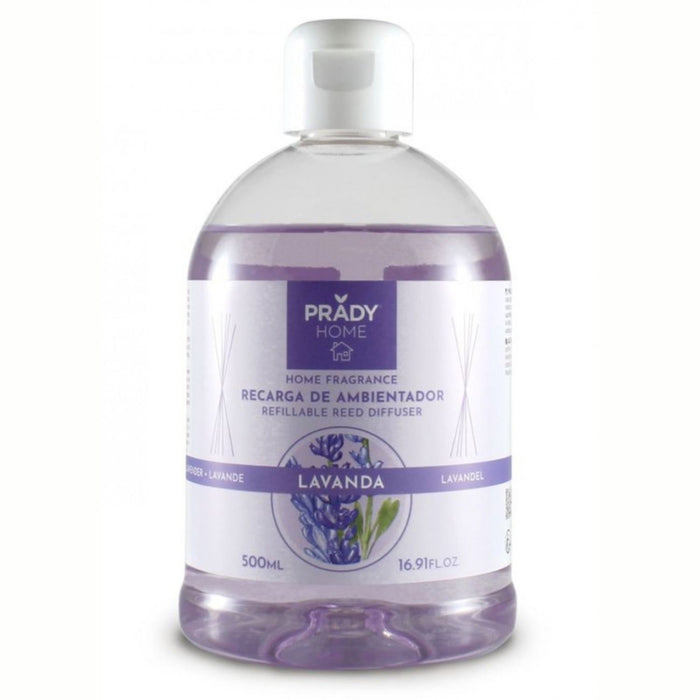 Recarga Mikado - Prady - 500 ml | Ambientador em formato econômico para difusores com hastes - Prady : Lavanda - 1