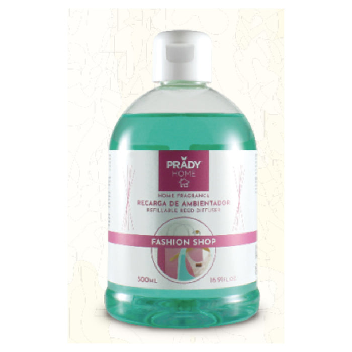 Recarga Mikado - Prady - 500 ml | Ambientador em formato econômico para difusores com hastes - Prady : Fashion Shop - 1