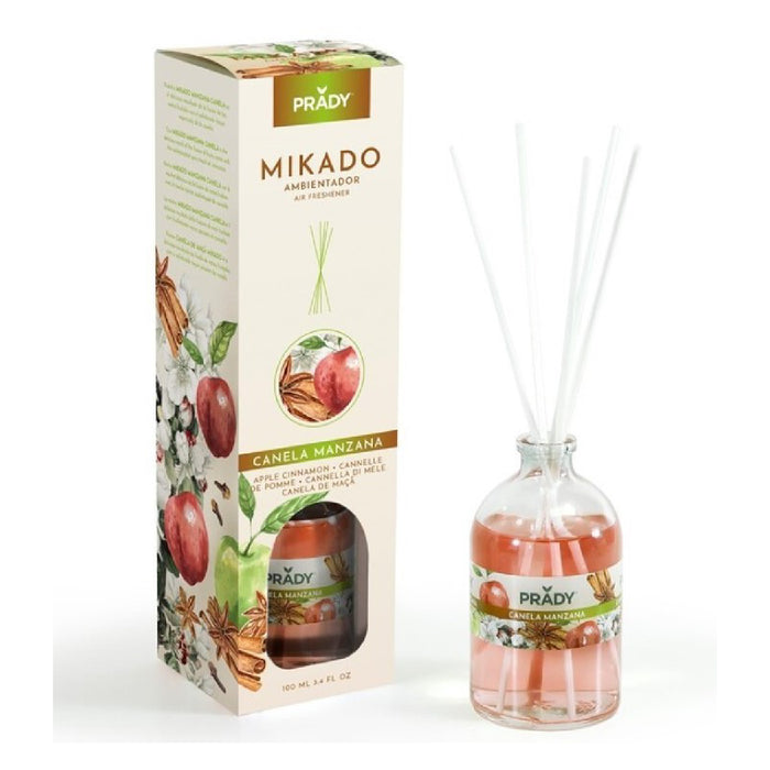 Difusor de ambiente Mikado 100ml - Prady : Canela y Manzana - 1