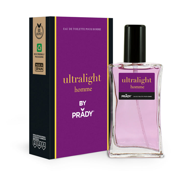 Eau de Toilette Ultralight para Homens 90ml - Prady - 1