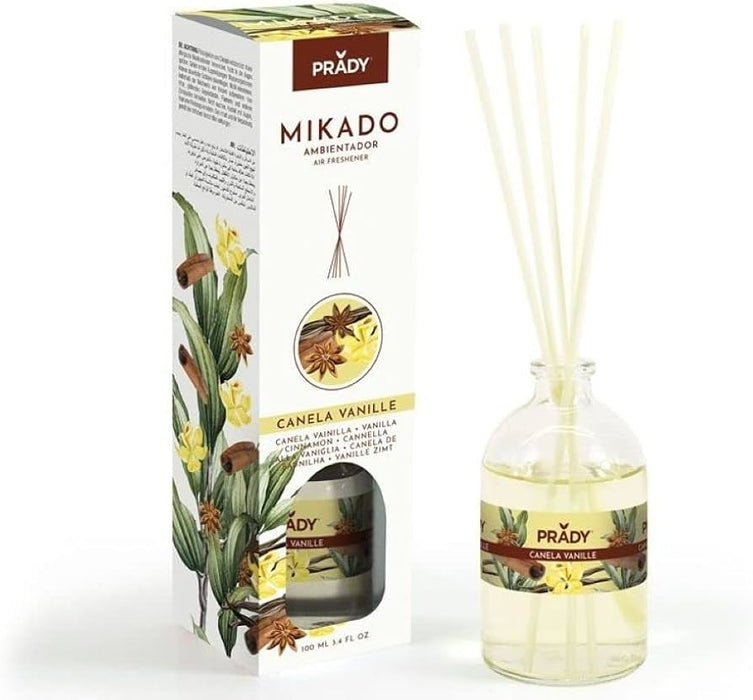 Difusor de ambiente Mikado 100ml - Prady : Canela y Vainilla - 1