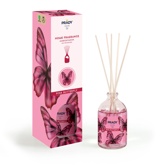 Difusor de ambiente Mikado 100ml - Prady : PINK BUTTERFLY - 1