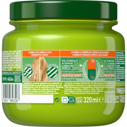 Hair Bomb Queratina Lisos & Brilho Máscara Capilar Super Alisadora com Óleo de Argan - Fructis - 1