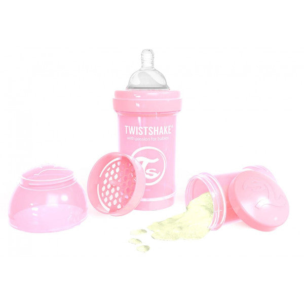 Garrafa anti-cólica rosa - Twistshake - 1