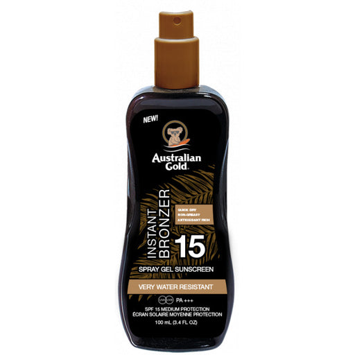Bronzeador instantâneo autobronzeador em spray protetor solar - Australian Gold - 1