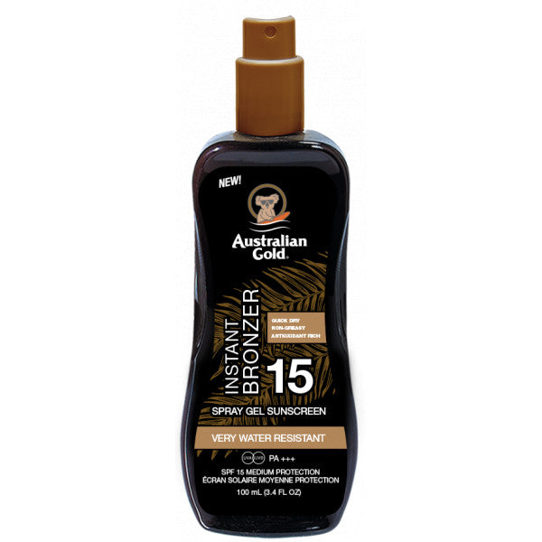 Bronzeador instantâneo autobronzeador em spray protetor solar - Australian Gold - 1