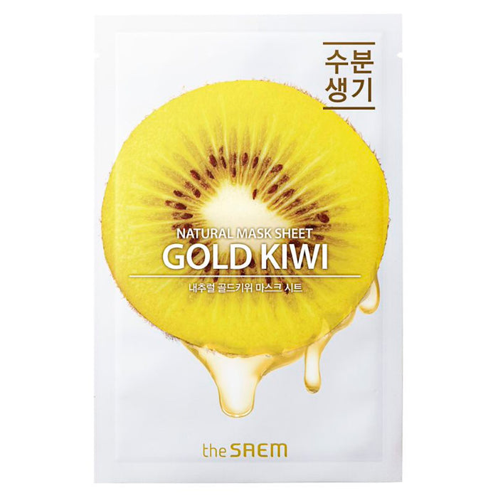 Máscara Gold Kiwi - Folha de Máscara Natural Gold Kiwi 21ml - The Saem - 1