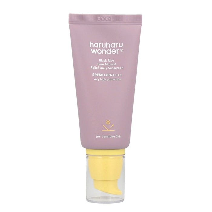 Black Rice Pure Mineral Relief Daily Sunscreen - 50 ml - Haruharu Wonder - 1