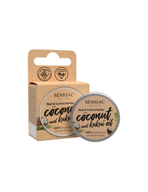 Manteiga para Unhas e Cutículas com Óleo de Coco 12gr - Semilac - 1