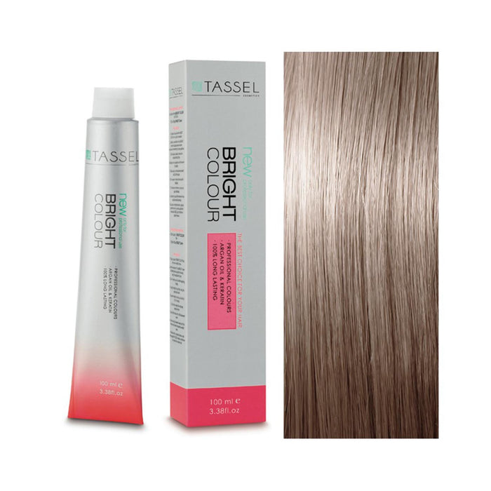 5 Castanho Claro - Tintura com Óleo de Argan e Queratina 100 ml - Tassel : 8.21N Rubio Claro Beige Ceniza - 1