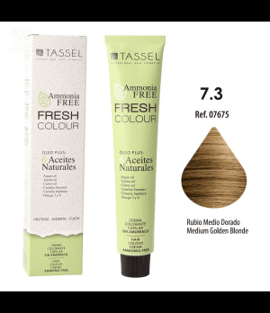 Tinta Fresh Colour sem Amônia 100ml - Tassel : 7.3 Rubio medio dorado - 1