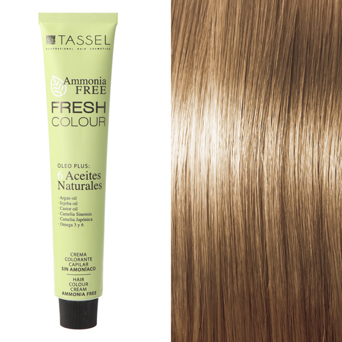 Tinta Fresh Colour sem Amônia 100ml - Tassel : 8.77 Rubio claro marrón chocolate - 1