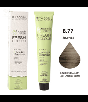 Tinta Fresh Colour sem Amônia 100ml - Tassel : 8.77 Rubio claro marrón chocolate - 1