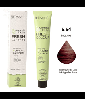 Tinta Fresh Colour sem Amônia 100ml - Tassel : 6.64 Rubio oscuro rojo cobre - 1