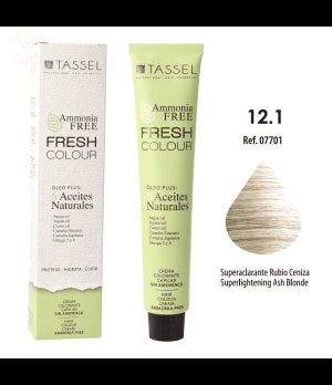 Tinta Fresh Colour sem Amônia 100ml - Tassel : 12.1 Super aclarante rubio ceniza - 1