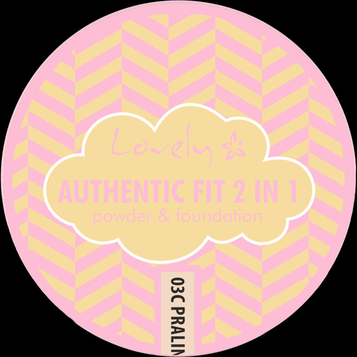 Maquiagem e Pó 2 em 1 Authentic Fit - Lovely : N3 - 1