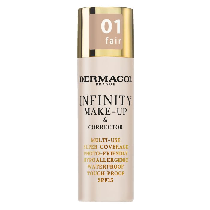 Maquiagem e Corretivo Infinito - Dermacol : 01 Fair - 1