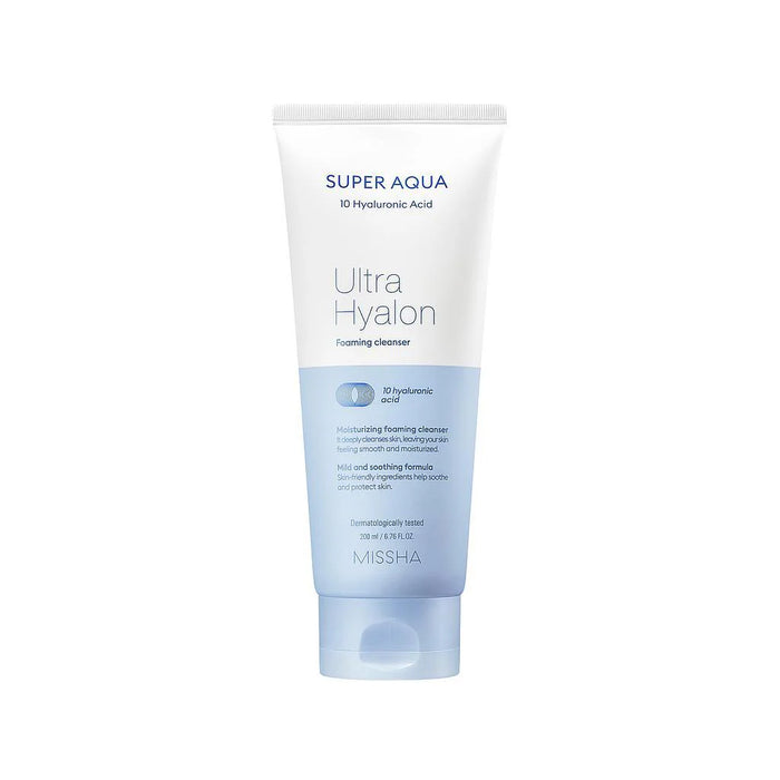 Espuma de Limpeza Super Aqua Ultra Hyalron 200ml - Missha - 1