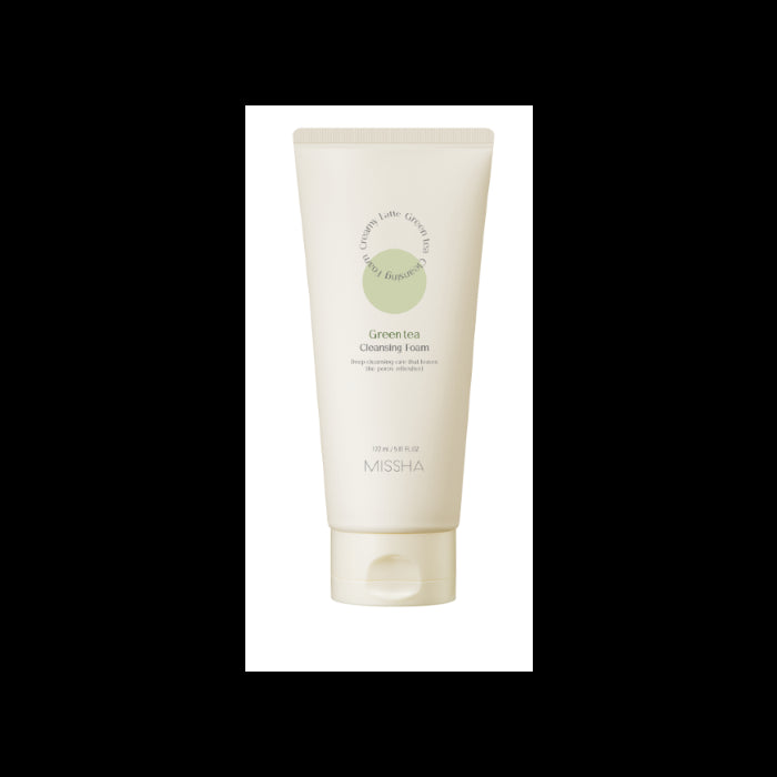 Espuma de Limpeza Creamy Latte Chá Verde 180ml - Missha - 1