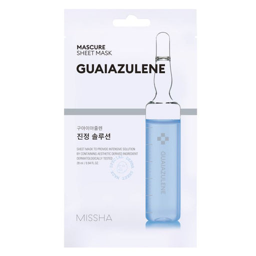Máscara Facial Calmante e Regeneradora - Guaiazuleno - Missha - 1