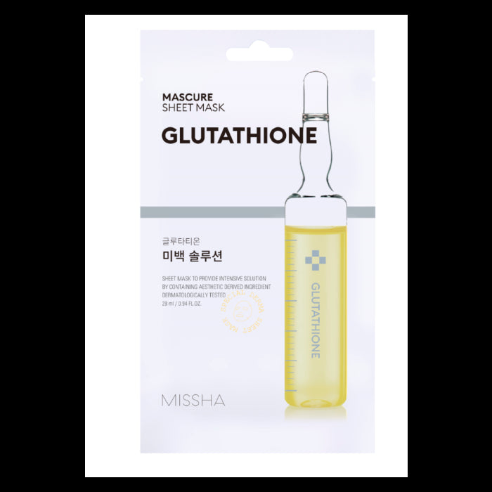 Máscara Facial Iluminadora Whitening Solution - Glutathione - Missha - 1