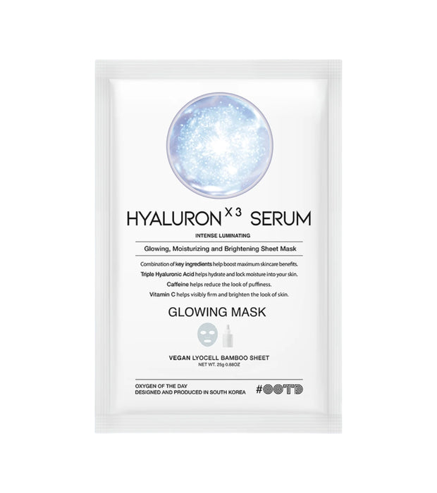 Máscara facial iluminadora Hyaluron x3 Sérum - Ootd - 1