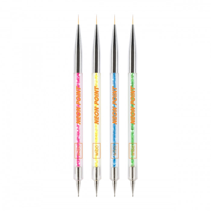 Pincel e Punção Neon Point para Unhas - Wibo - 2