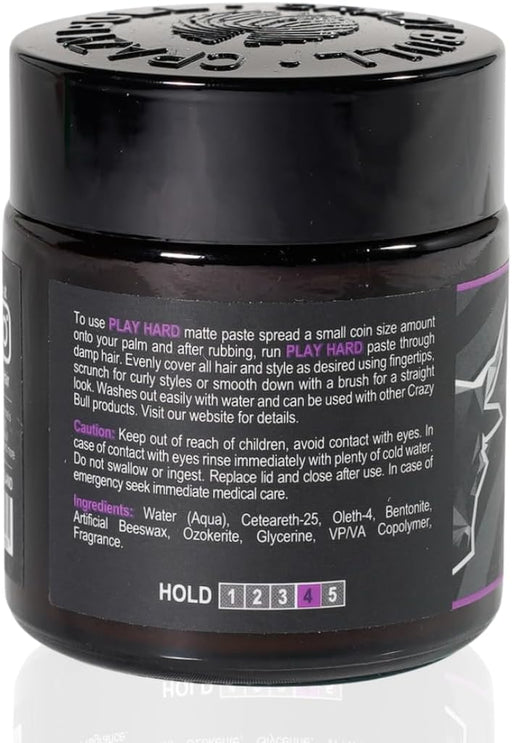 Pasta Matte Play Hard 100ml - Crazy Bull - 2