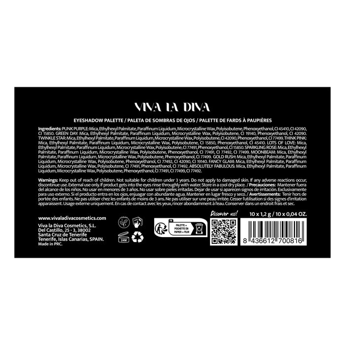 Paleta de Sombras Glitter Bomb Nova - Viva la Diva - 1