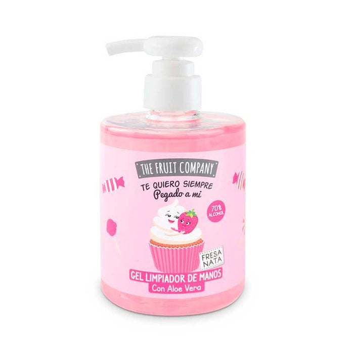 Gel de limpeza de mãos hidroalcoólico - Morango e Creme - The Fruit Company - 1