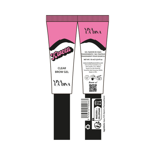 Gel Transparente para Sobrancelhas Viva la Diva Kween Fixer - Viva la Diva - 1