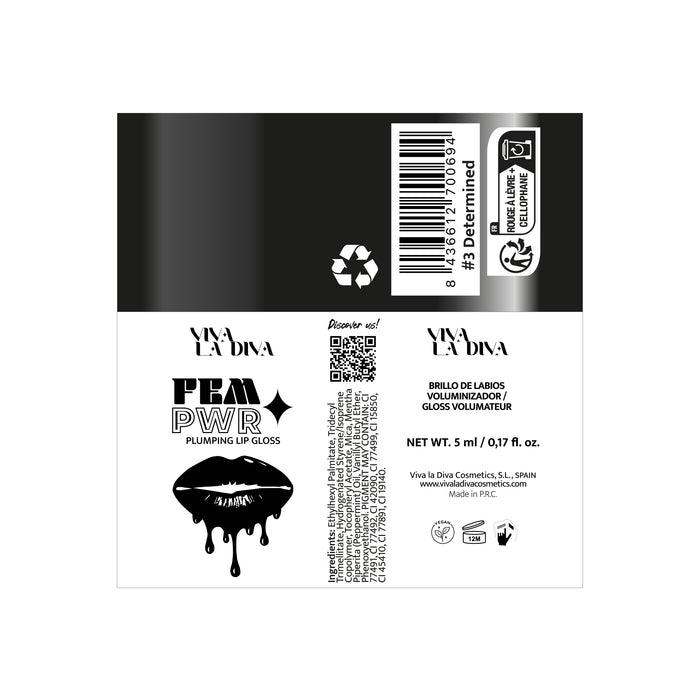 Brilho labial preenchedor Viva la Diva Fem-power - Viva la Diva : Determined - 1