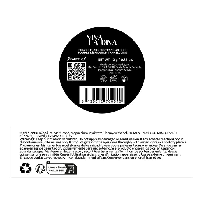 Viva a Diva Ex-perience Pó Fixador - Ghosting - Viva la Diva : Polvos Translúcidos Ghosting - 1