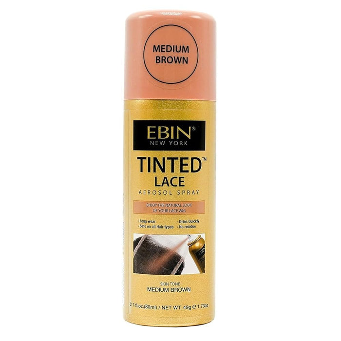 Spray Aerossol de Renda Tonalizada 80 ml - Ebin New York : Medium Brown - 1