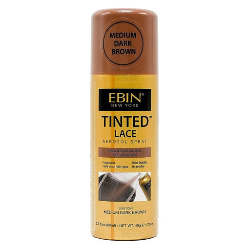 Spray Aerossol de Renda Tonalizada 80 ml - Ebin New York : Medium Dark Brown - 1